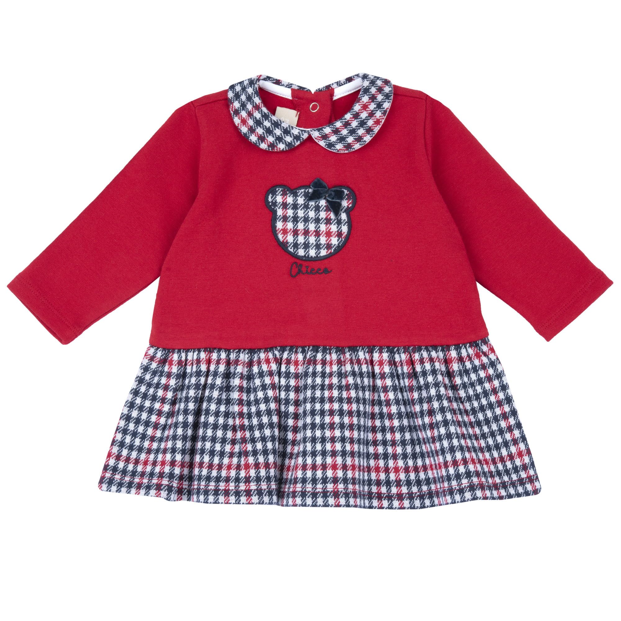 Chicco, Vestito Neonata a Maniche Lunghe, in Morbido Tessuto, Lavabile in Lavatrice, Abbigliamento Neonata 0-24 Mesi, Designed in Italy