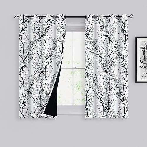 Vista 88 de Fmfunctex. - Cortinas con estampado de ramas. Rama Amarillo