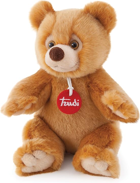 Trudi peluche morbido orso ettore 14 cm in materiale ignifugo e atossico 25609