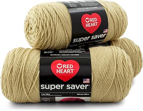 Miniatura 15 de RED HEART Paquete de 3 hilos Super Saver, color rojo cereza (3 unidades) Rojo cereza,Negro,Pulido,Orquídea oscura,Azul claro,Blanco suave,Aran,Rosa