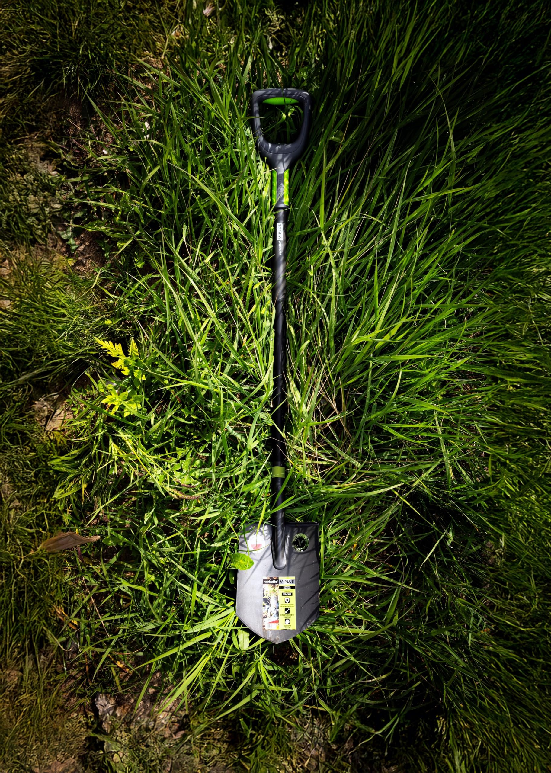 Mivos Vanga a Punta Professionale per Giardino – Pala con Lama Appuntita in Acciaio al Boro Temprato - 121 cm - Vanga da Scavo per Lavori di Giardinaggio e Costruzione – Made in EU