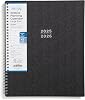 Blue Sky 2025-2026 Academic Year Large Print Weekly and Monthly Planner Calendar, July 2025 - June 2026, 12-Month, 8.5 x 11, Flexible Cover, Wirebound, Storage Pocket, Laminated Tabs, Black