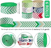 Vista 2 de 6 Rollos Cinturón de Nylon de 1.5 Pulgadas con Flecha Correas de Nylon Correas para Bolso Correas para Mochila Cinturón de Nylon para Cinturón