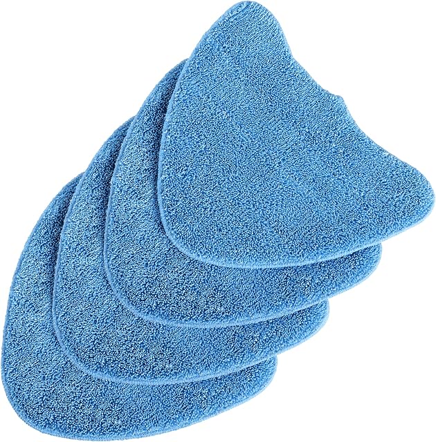 Beaface 4 PCS Steam Mop Pads Compatible with Vax Steam Mops S85-CM S86-SF-CC S86-SF-C and More, Microfibre Mop Cleaning Pads Replacement Mop Pad