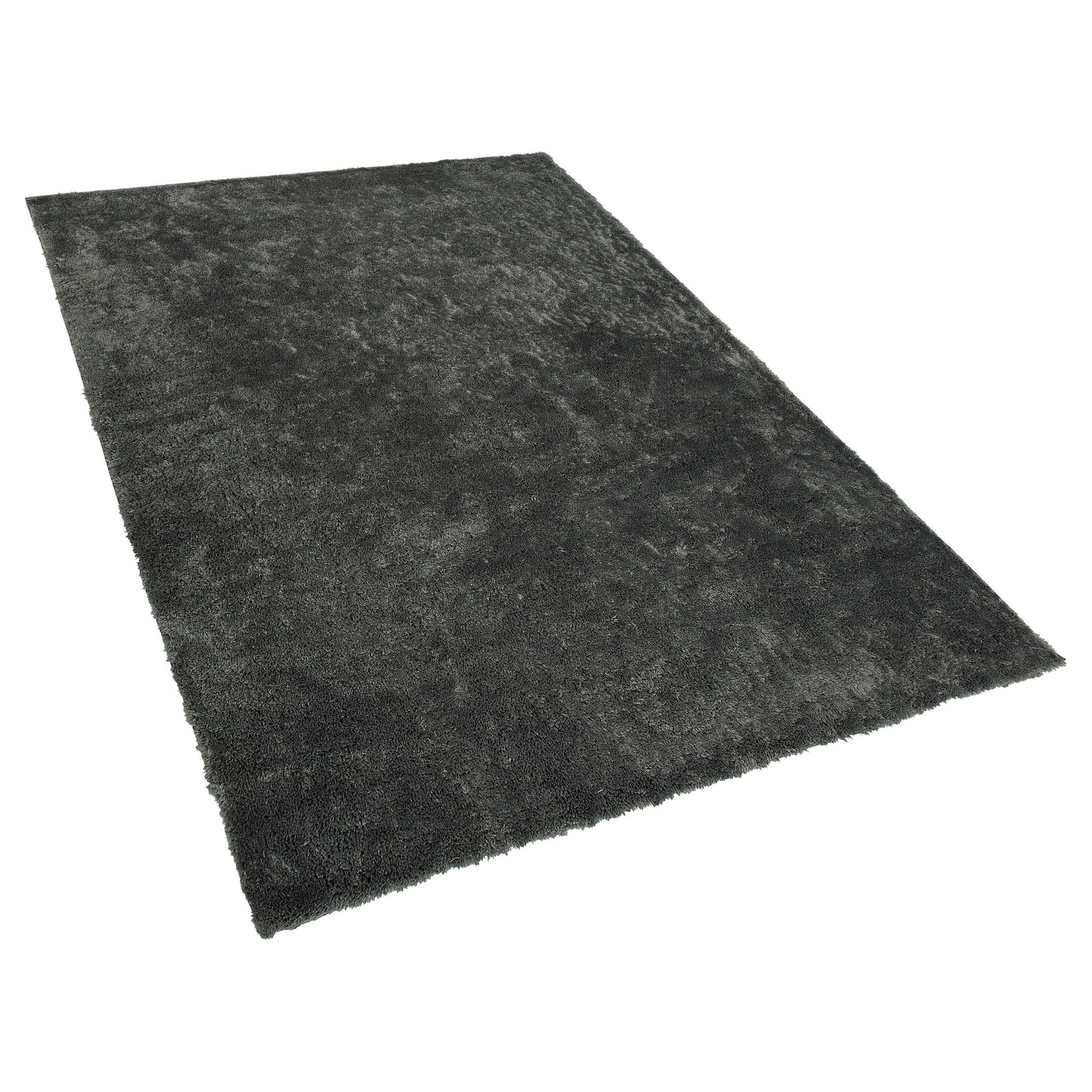 Dywan shaggy puszysty długie włosie do salonu 160x230 cm ciemnoszary Evren