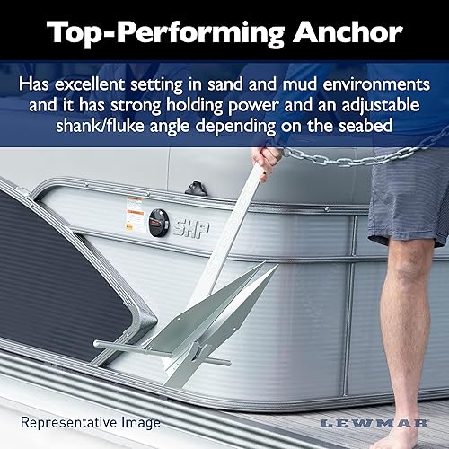 Miniatura 5 de Lewmar - Anclaje LFX Fluke para embarcaciones de anclaje en barro o arena, aluminio