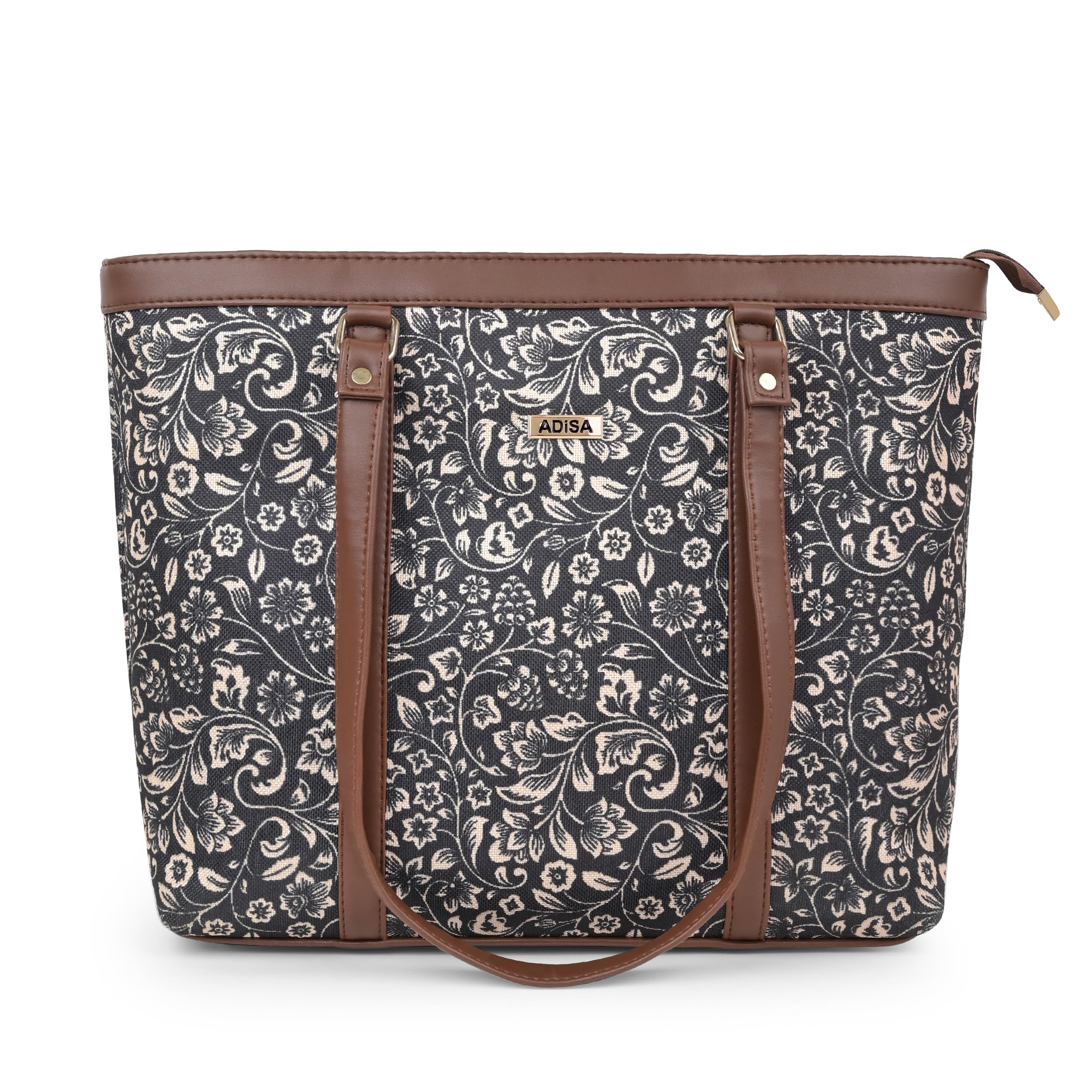 ADISA Women's Office Laptop Handbag Large Printed Shoulder Bag (ADW4087) — Amazon image 9