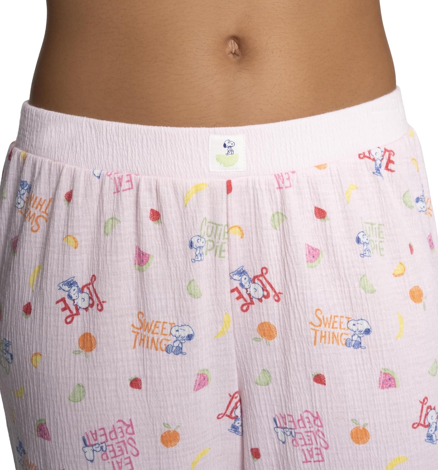 Peanuts womens Tee and Capri 2pc Pj Set - Image 5