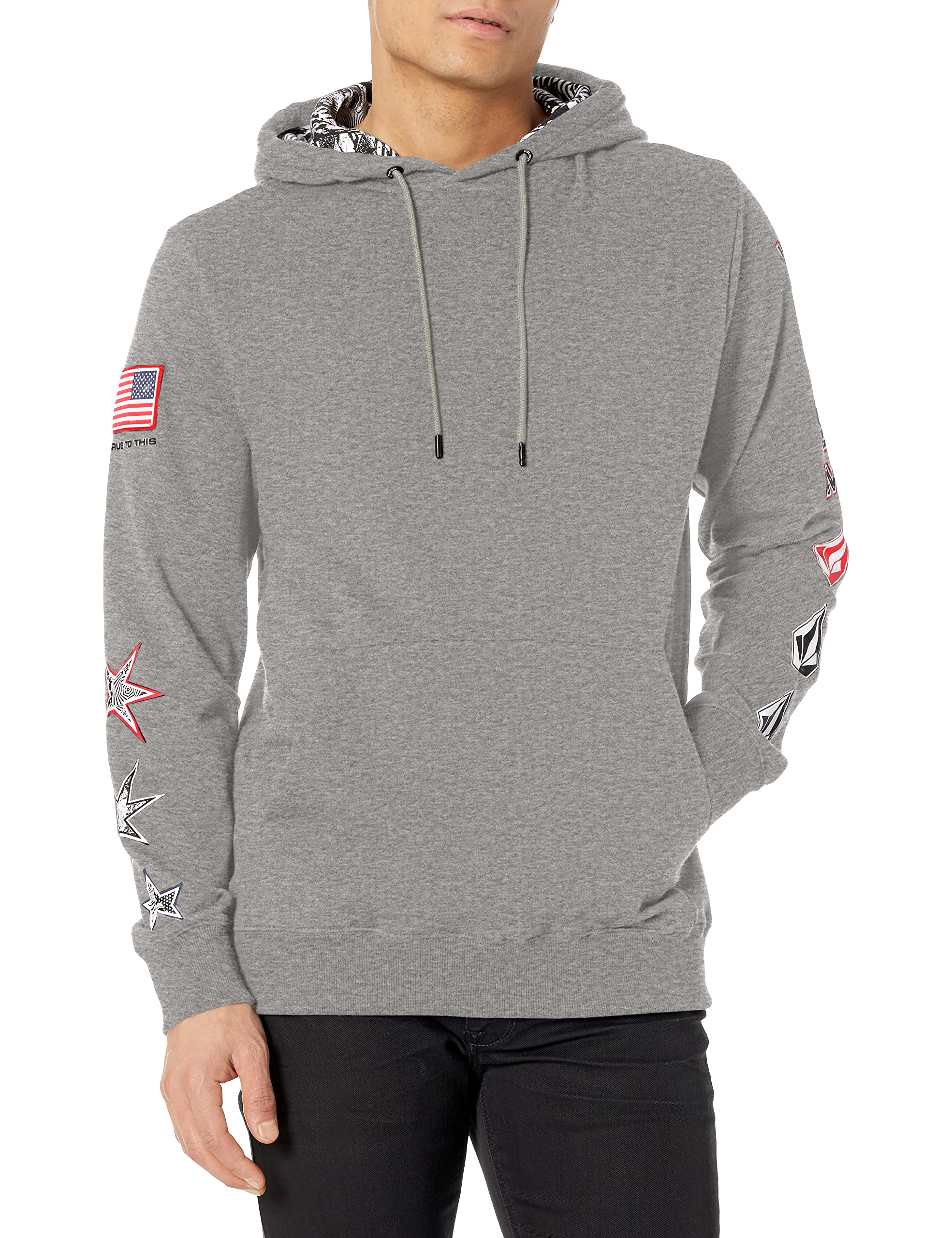 Volcom Men's Usst Iconic Stone Hooded Fleece Sweatshirt