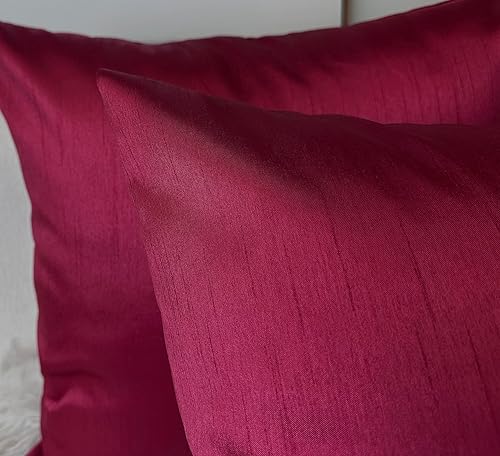 Vista 272 de Aiking Home - Funda de almohada de seda sintética, cierre de cremallera, juego de 2