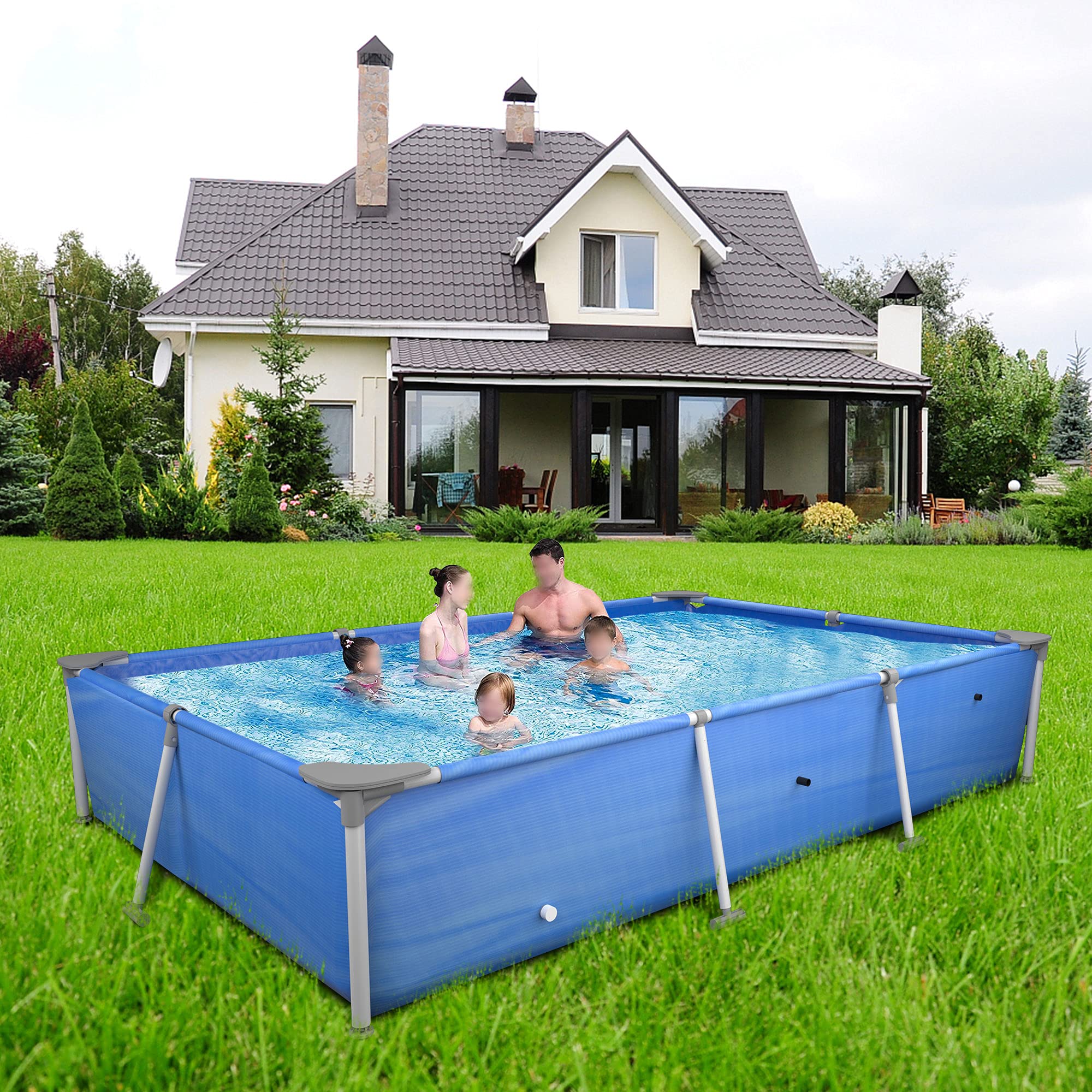 【havehad】Summer easy set-up Navy Intex Easy Set 18 Foot by 48 Inch Round Inflatable Above