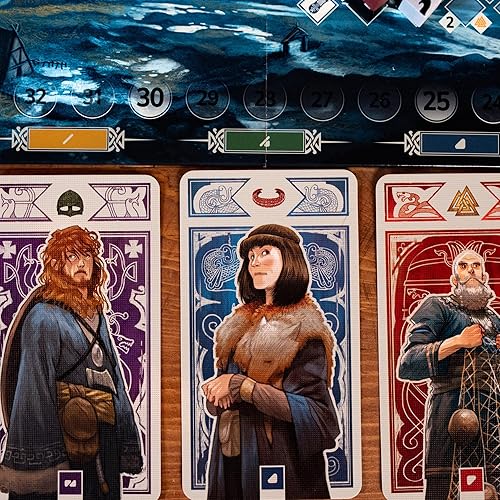 Miniatura 6 de Juego de mesa Knarr: forma la mejor banda de vikingos. Emocionante juego de exploración y estrategia, divertido juego familiar para niños y adultos,