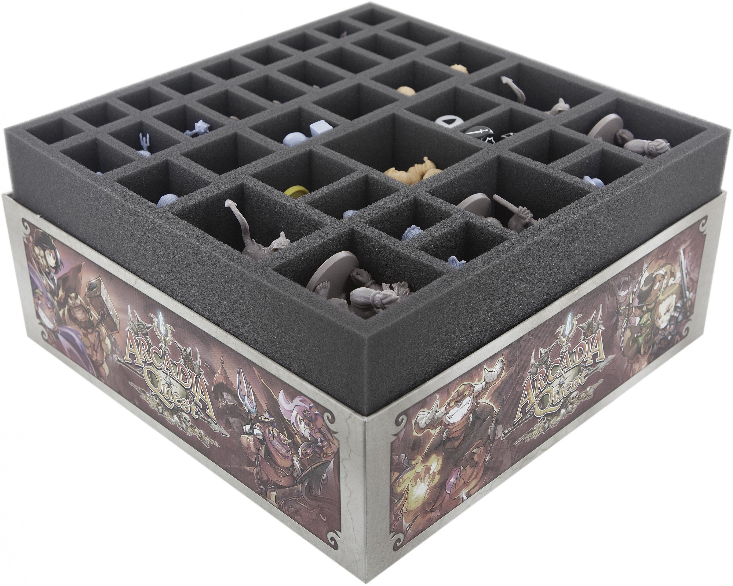 Feldherr Vassoio Di Schiuma Per Arcadia Quest: Pets – 28 Scomparti (295x295x50mm) Made In Germany - 2