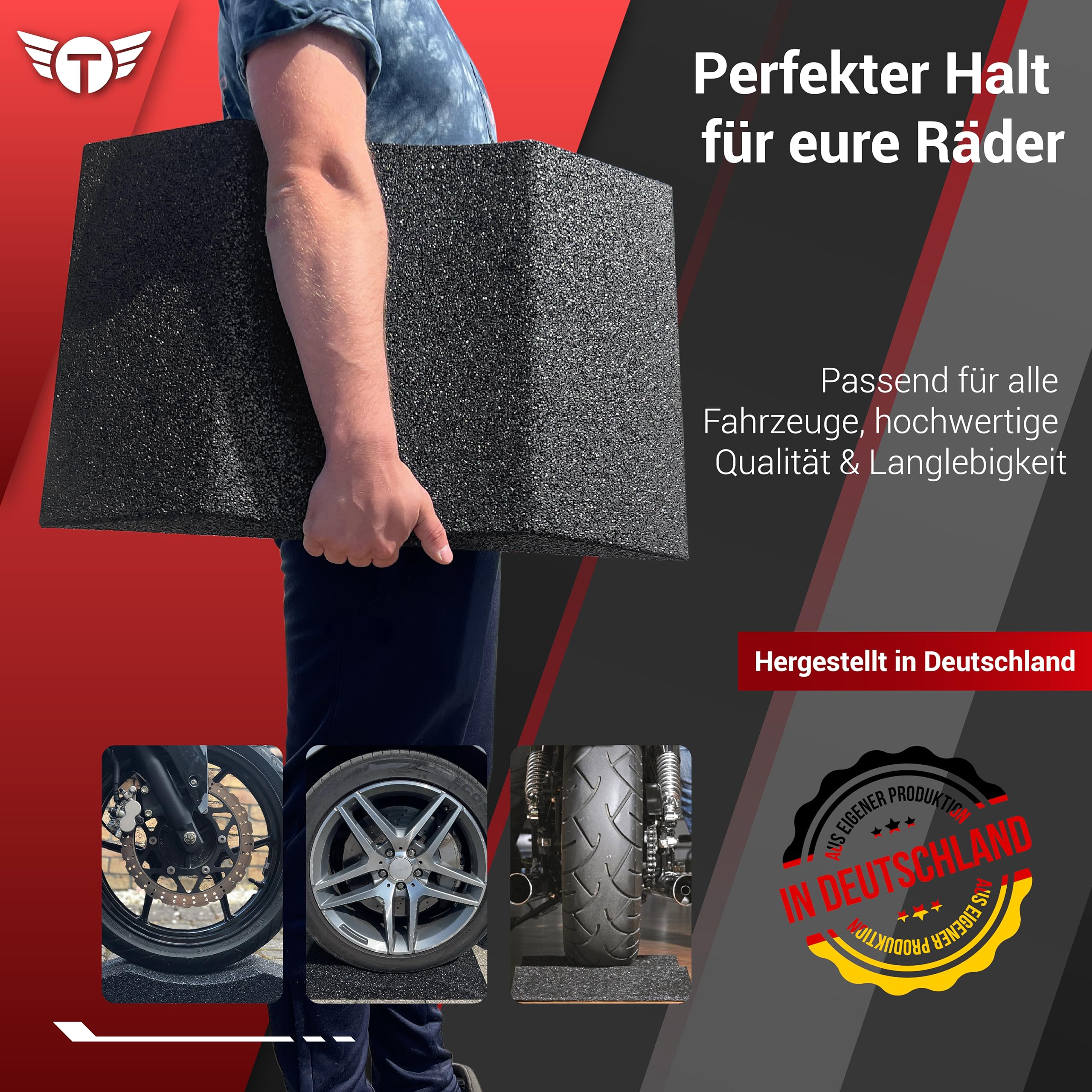 2X Reifenschuh 300er Set in schwarz Reifenschoner aus Gummigranulat
