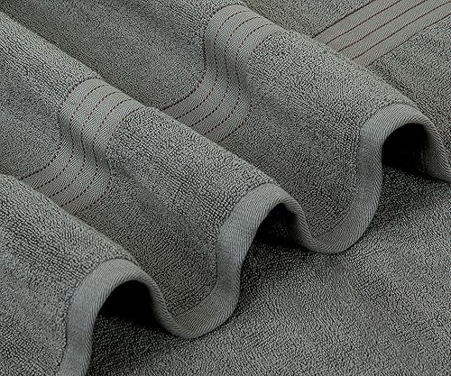 Miniatura 4 de Bliss Casa Juego de 2 toallas de baño 100% algodón, ultra suaves y altamente absorbentes, gruesas (35 x 70 pulgadas), sábanas jumbo de alta calidad,