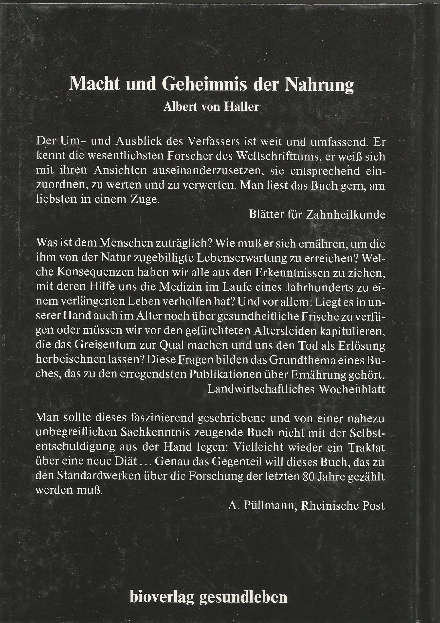 Macht und Geheimnis der Nahrung: Die dramatischen Entdeckungen der Grundlagen von Leben und Gesundheit