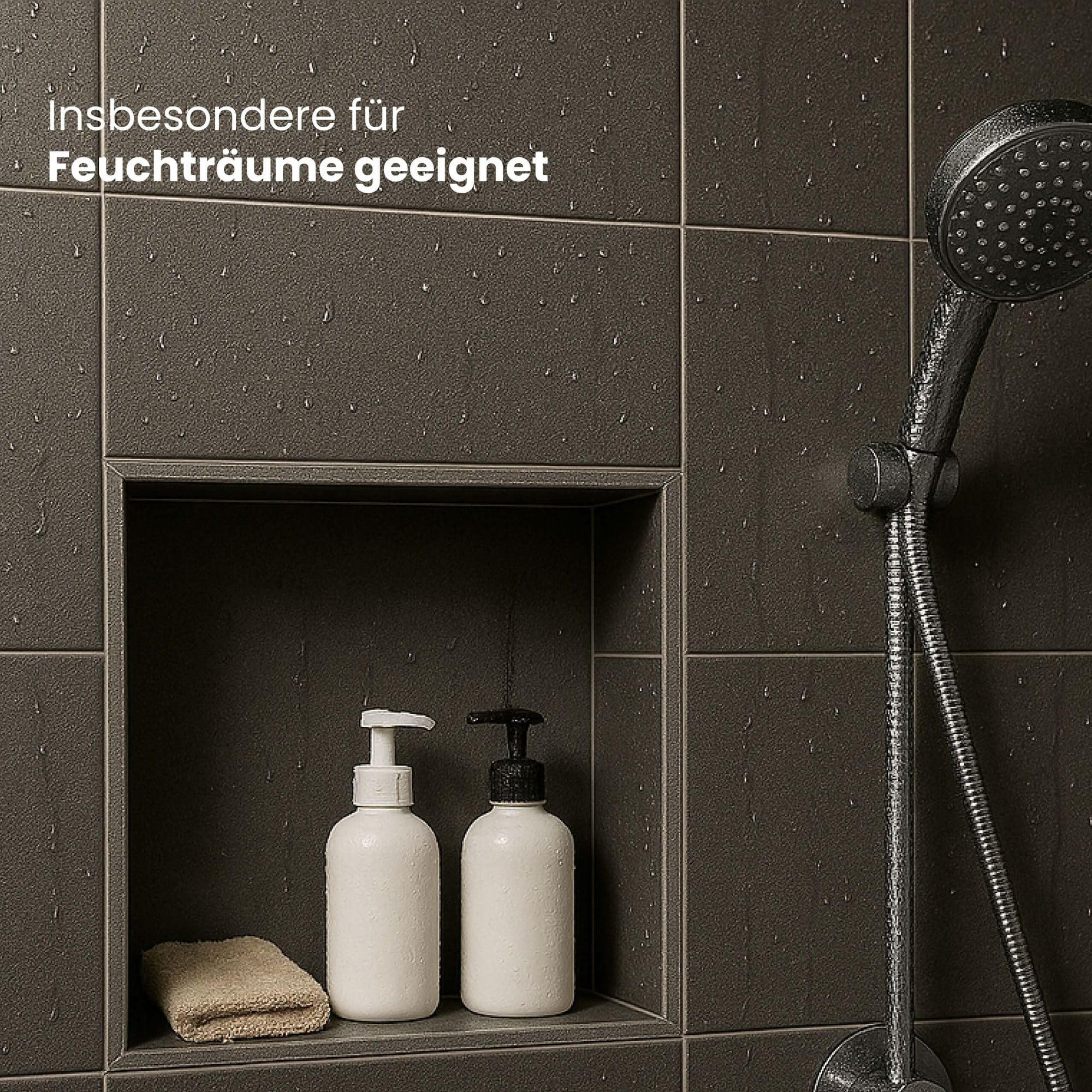 Wandnische Dusche 20 x 40 x 12cm befliesbar – einbaufertige imprägnierte Gipskarton-Duschnische für Bad und Wohnräume