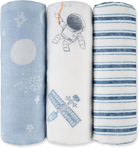 Miniatura 19 de GLLQUEN BABY Manta de Recepción para Bebé, Manta de Muselina de Algodón para Niño y Niña, Mantas para Envolver Recién Nacidos Cuadrados,