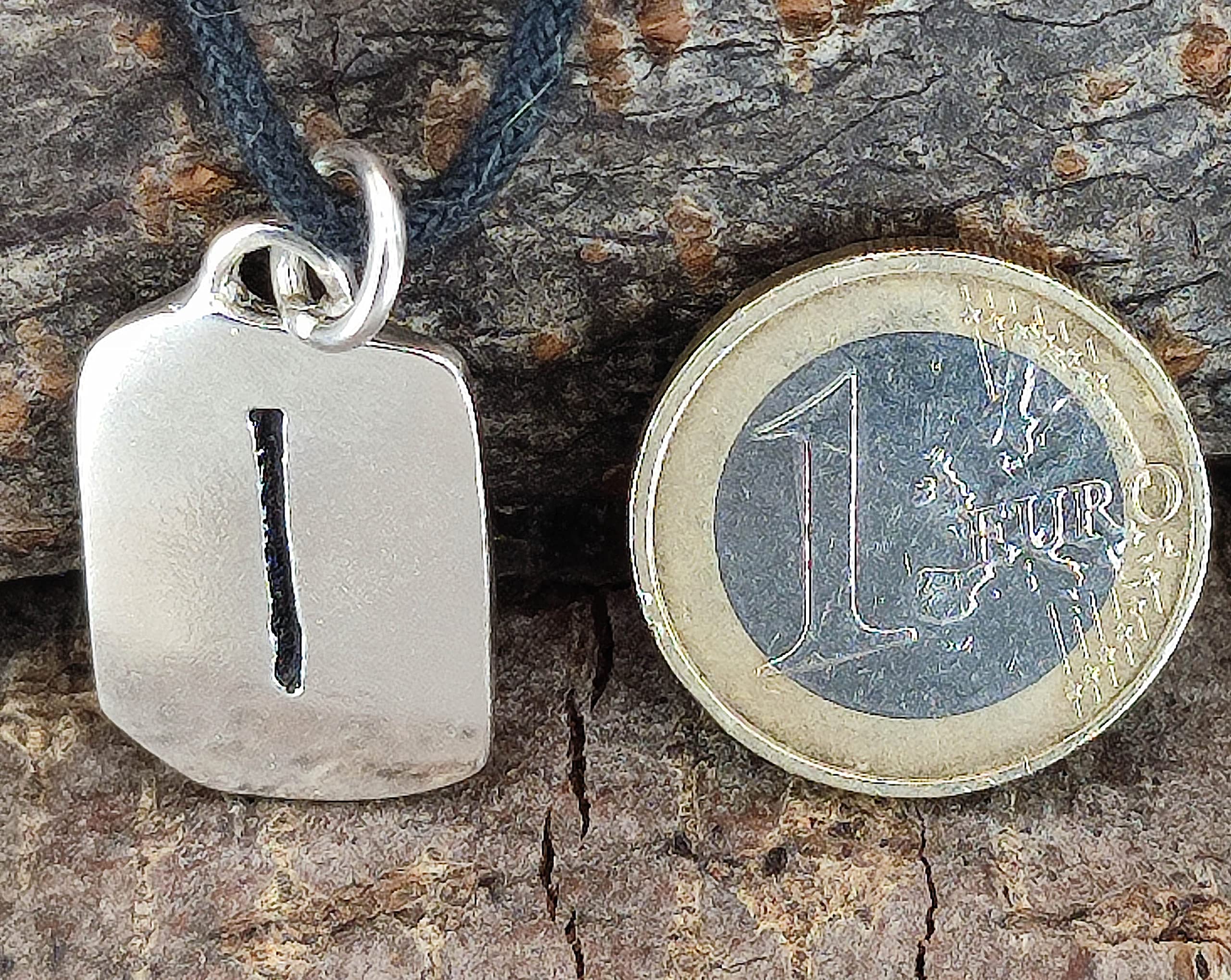 Kiss of Leather Runen Anhänger Isa aus 925 Sterling Silber Nr. 307