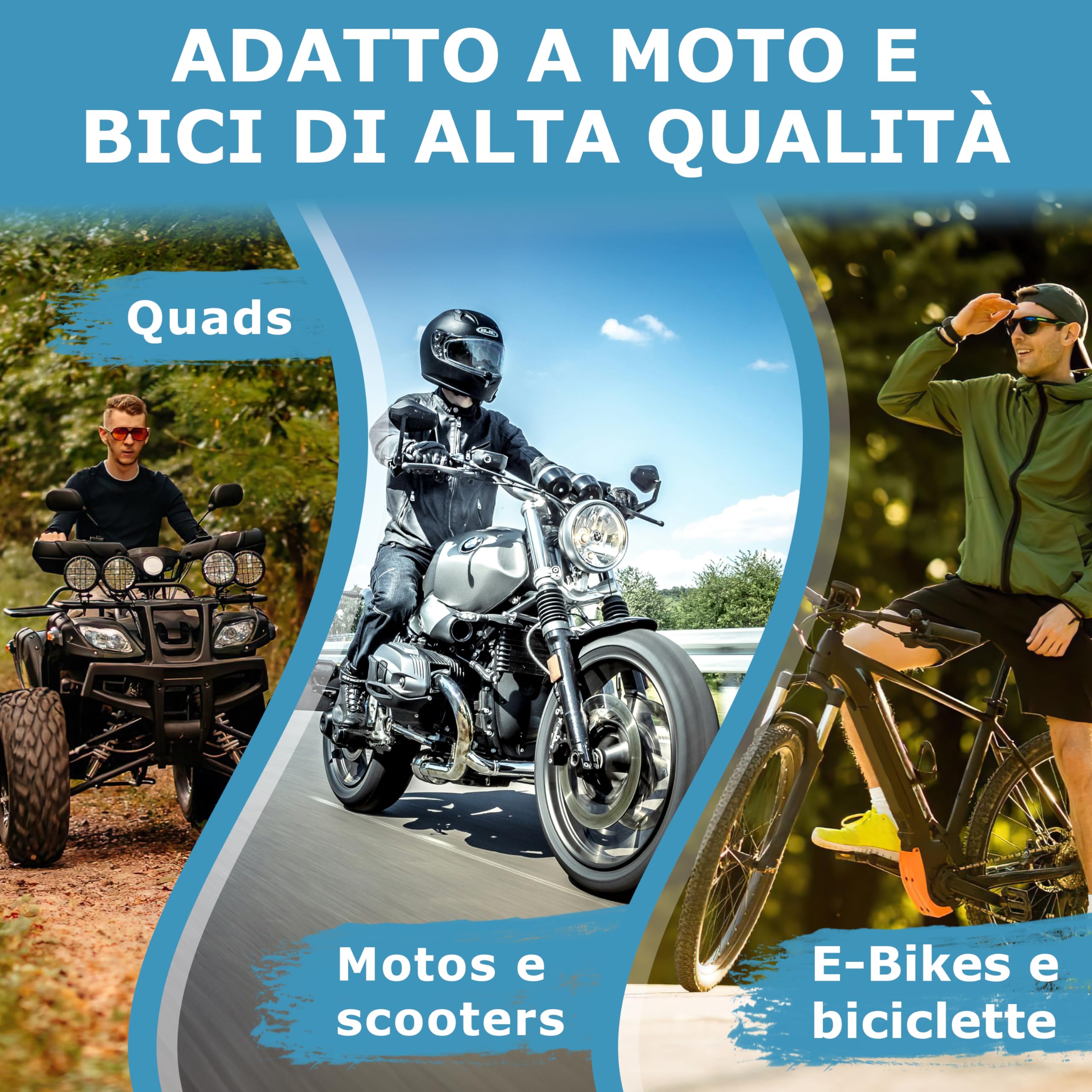 Widder Acciaio-Titanio [Livello 15] Catena antifurto con 4 chiavi 115cm lungo & 11mm massiccio - per Moto Motorino e-Bike Bicicletta e-Scooter Scooter Lucchetto - Antifurti moto & bici alta sicurezza