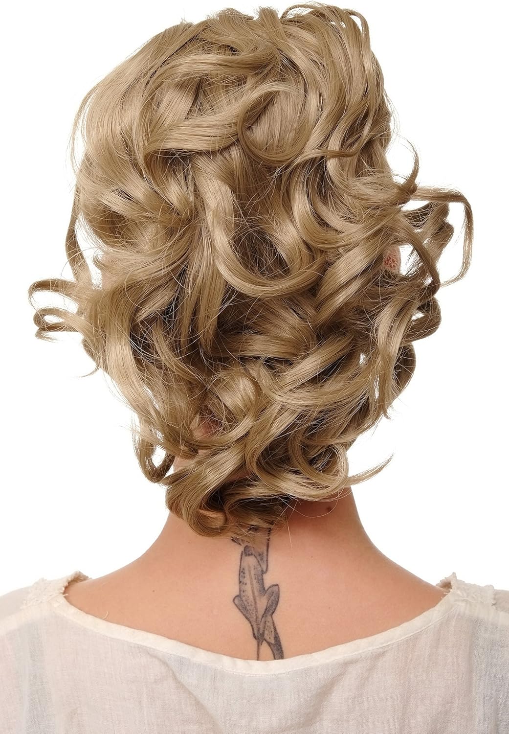 WIG ME UP - JL-3023-24 Hairpiece ponytail with comb and elastic draw string short wavy voluminous ash blond 14inch - Image 3