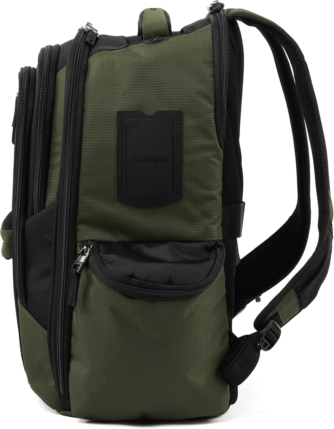 Travelpro Bold Lightweight Rugged Backpack, Fits up to 15.6 inch laptop and tablet sleeve, Olive/Black - Image 3