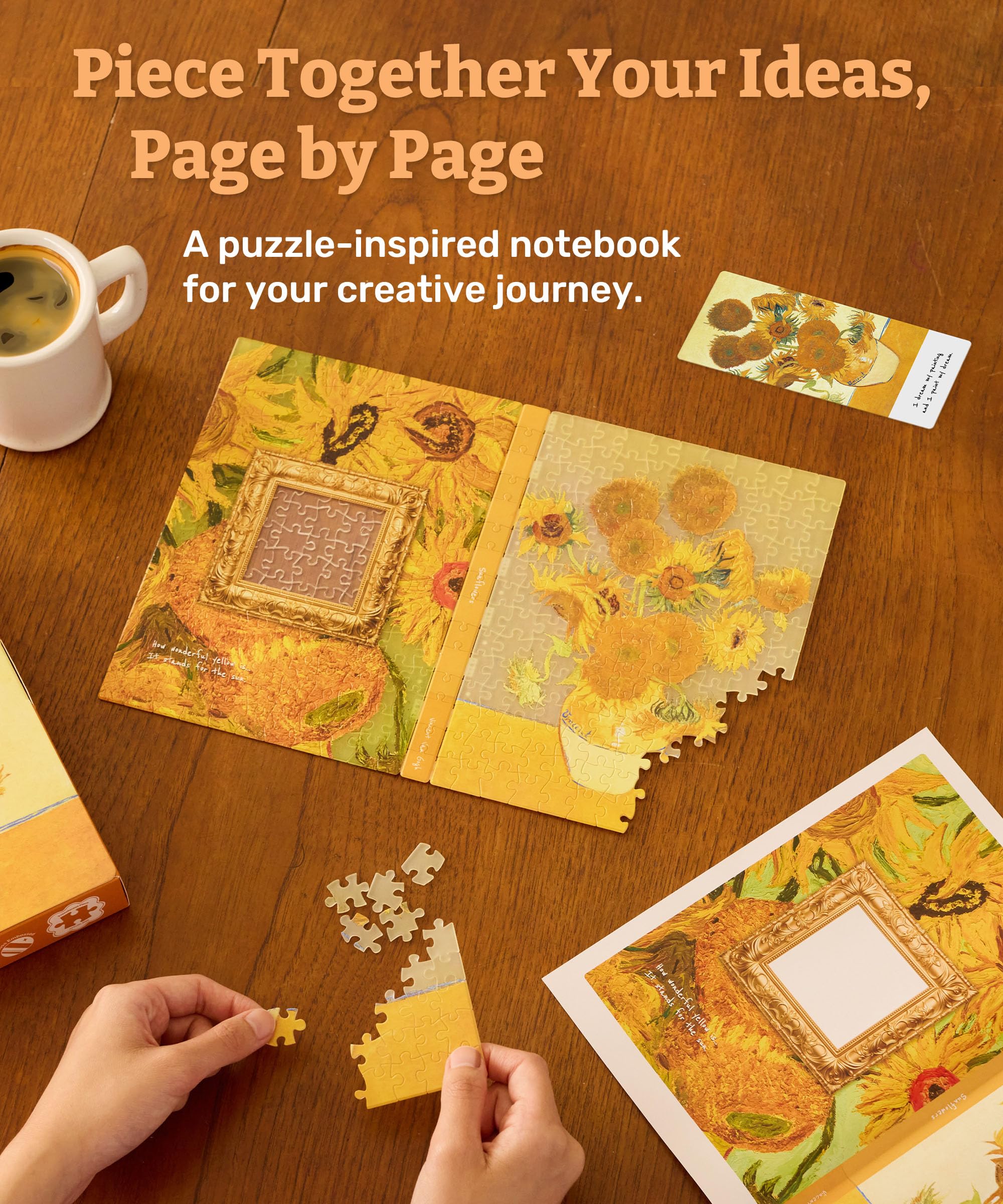 PieceRelax Puzzle Journal for Adults, Van Gogh - Image 2