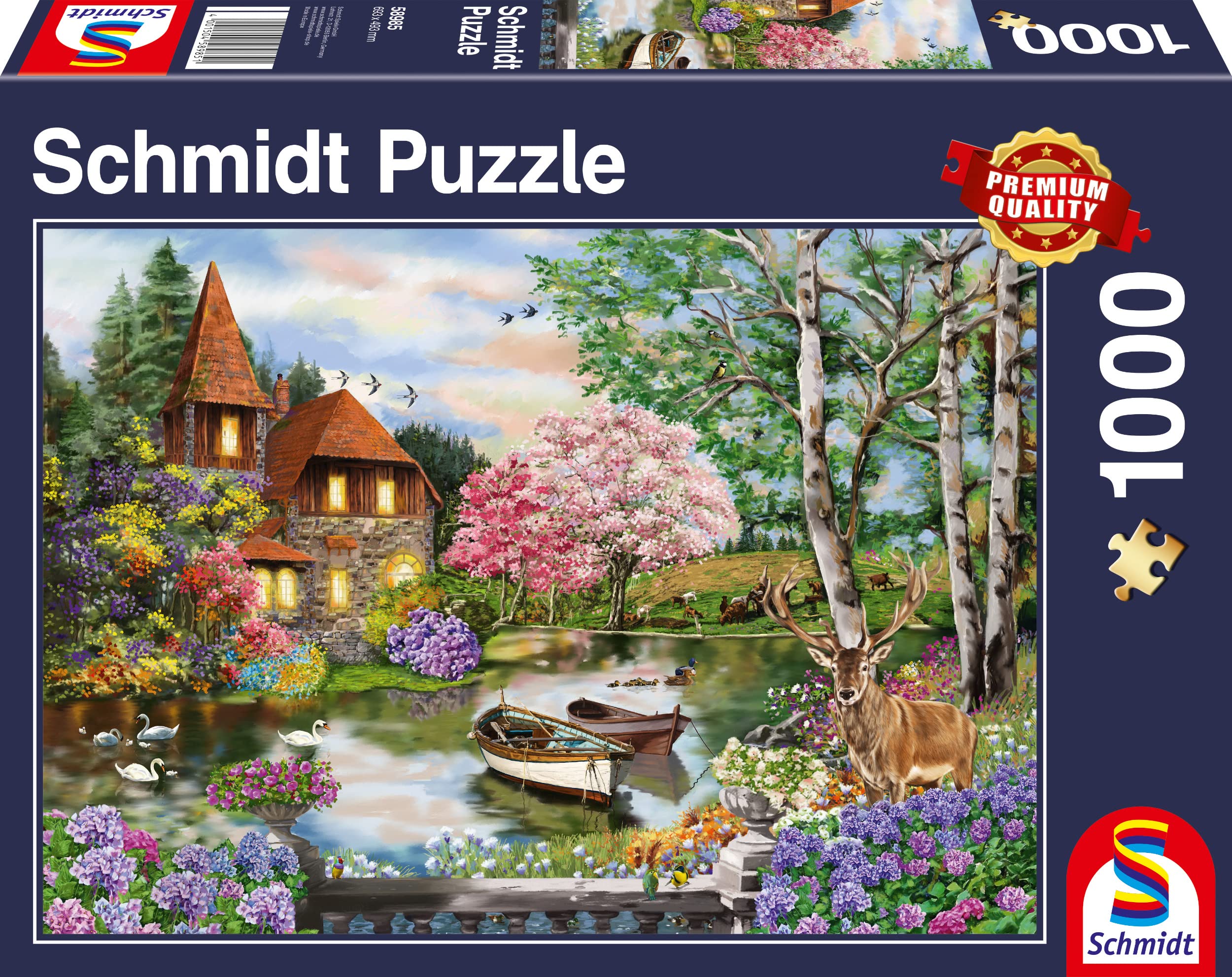 Schmidt Spiele 58985 House by the Lake, 1000 piece puzzle