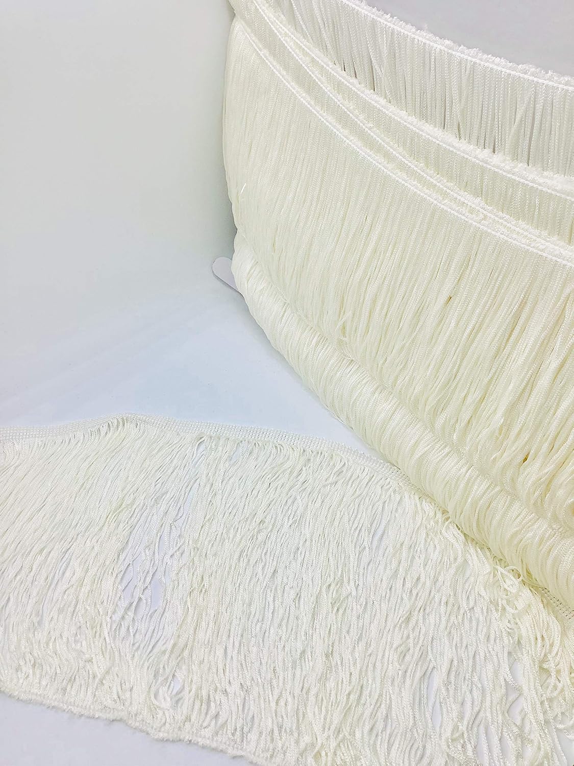Trimplace Pearl White 9" Chainette Fringe - by The Yard