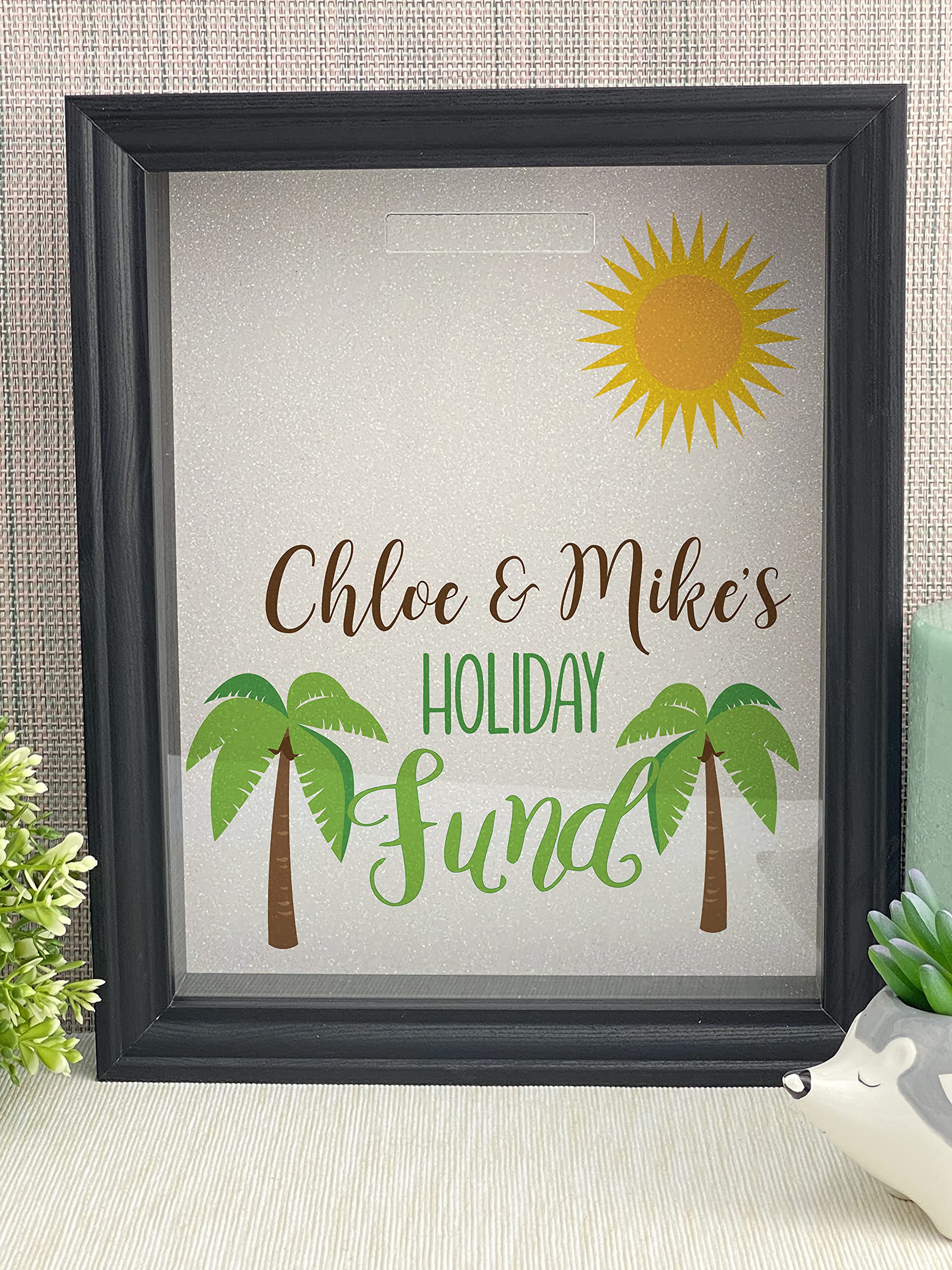 Make Me PersonalisedHoliday Fund Frame Savings Travel Money Box Personalised Adventure Gift