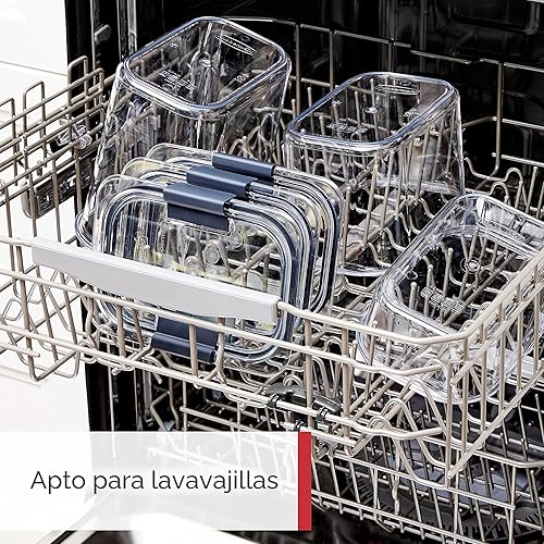 Miniatura 5 de Rubbermaid Brilliance - Recipiente hermético para almacenar cereales, a prueba de roturas, sin BPA y apto para lavavajillas, capacidad de 32 onzas