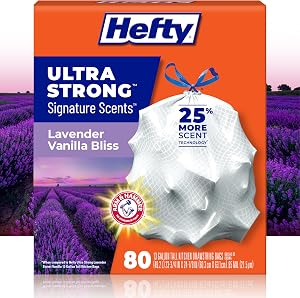 Hefty Ultra Strong Signature Scents 13 Gallon Trash Bags, La…