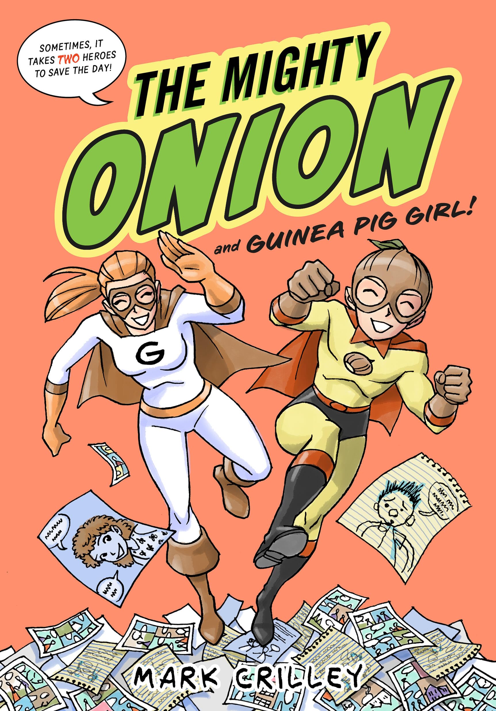 The Mighty Onion and Guinea Pig Girl by Mark Crilley HARDBACK 9780316490542