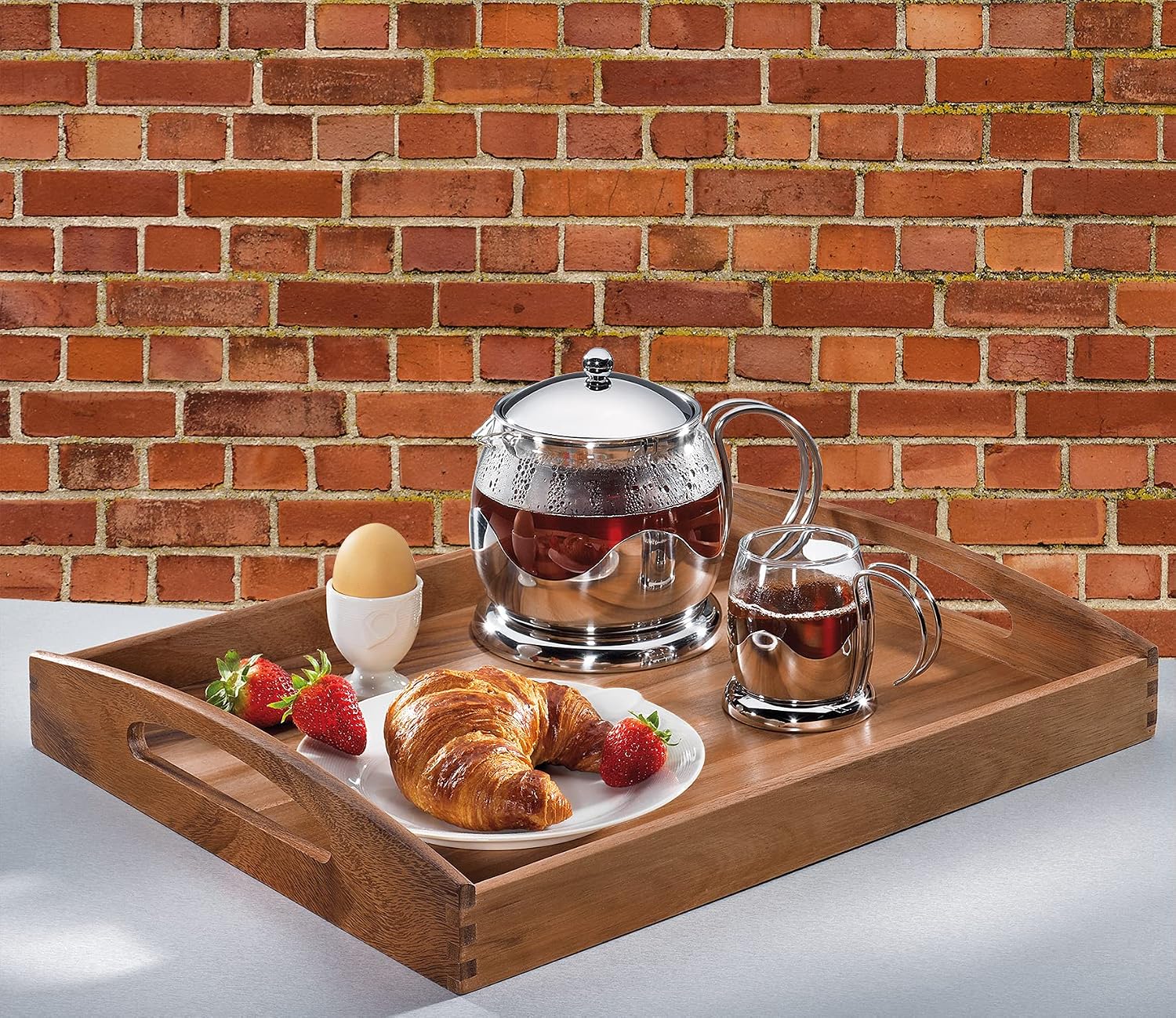 Zassenhaus Tray, 53 x 41 x 7 cm, Acacia Wood