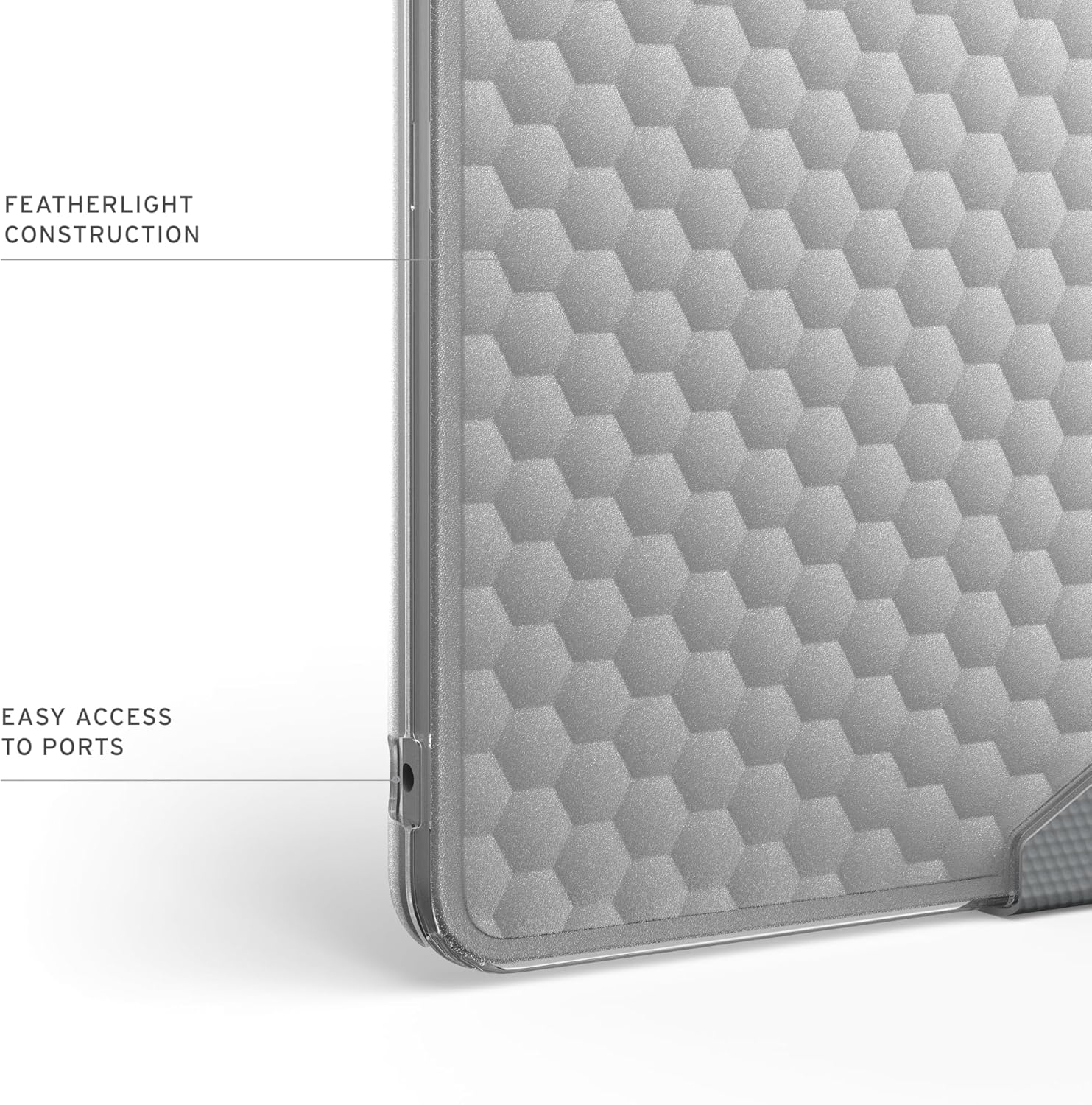 URBAN ARMOR GEAR UAG Designed for MacBook Air 15" Case M5 2026 M4 2025 M3 2024 - Rugged One Piece Hardshell Transparent Clear Scratch Resistant Protective Cover, Essential Armor Ice