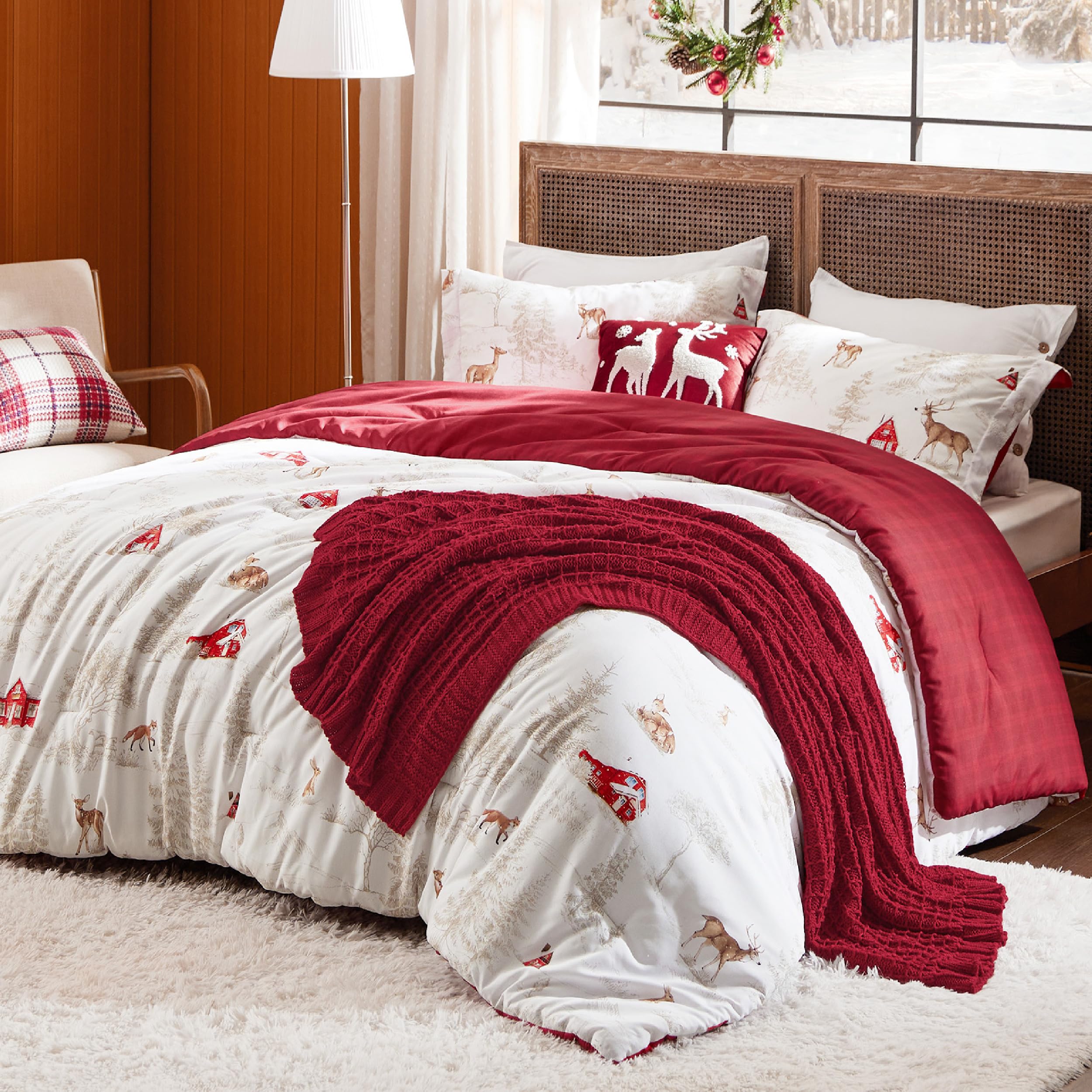 Queen Christmas Comforter Sets