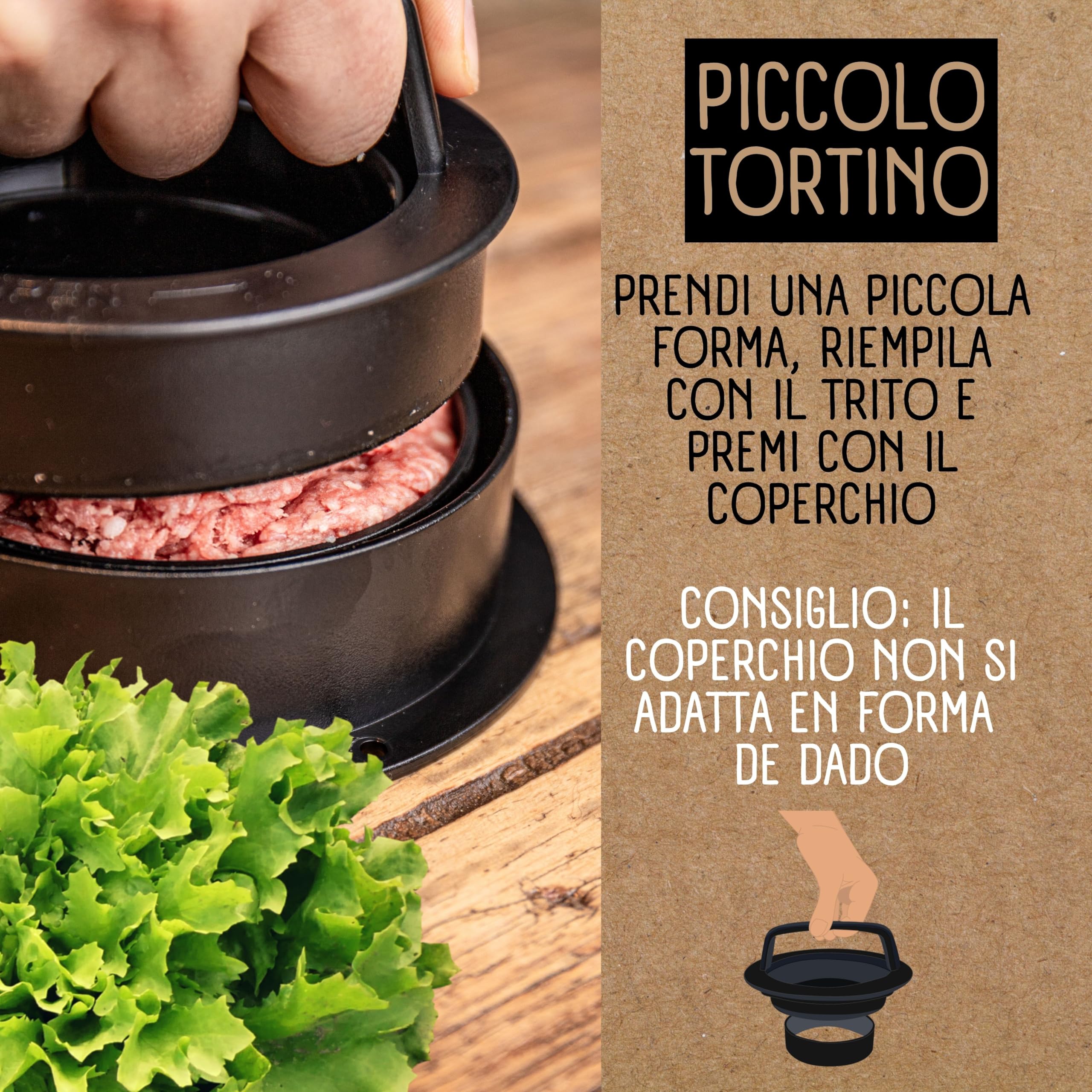 Pressa Hamburger e Pressa Stampa di Burger | +100 Carta Antiaderente | 4 Formati | Burger Ripiene e XXL | Pressa per Hamburger con Ricette