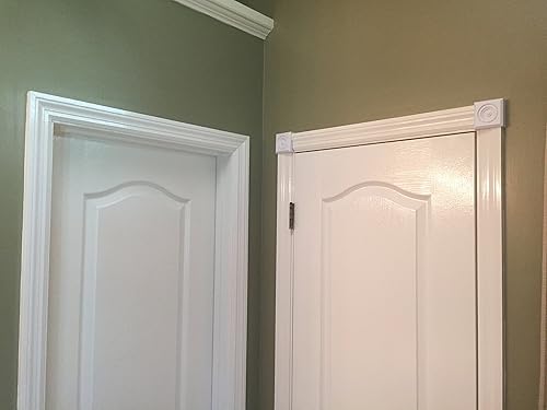 Vista 5 de 83051-12 Diseño para puertas interiores y ventanas (2 rosetas por paquete), color blanco