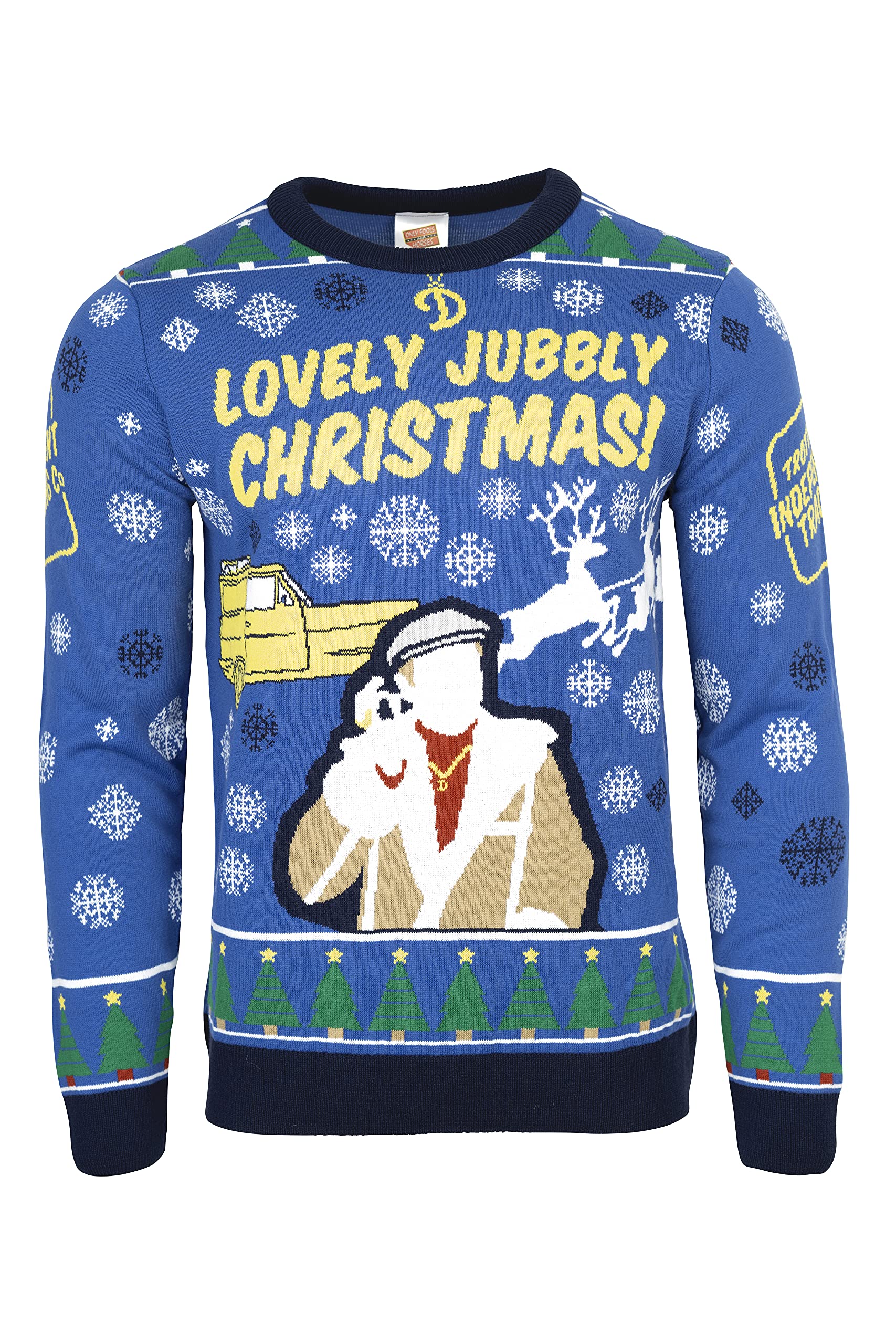 Only Fools and Horses Official Knitted Christmas Jumper Sweater Del Boy