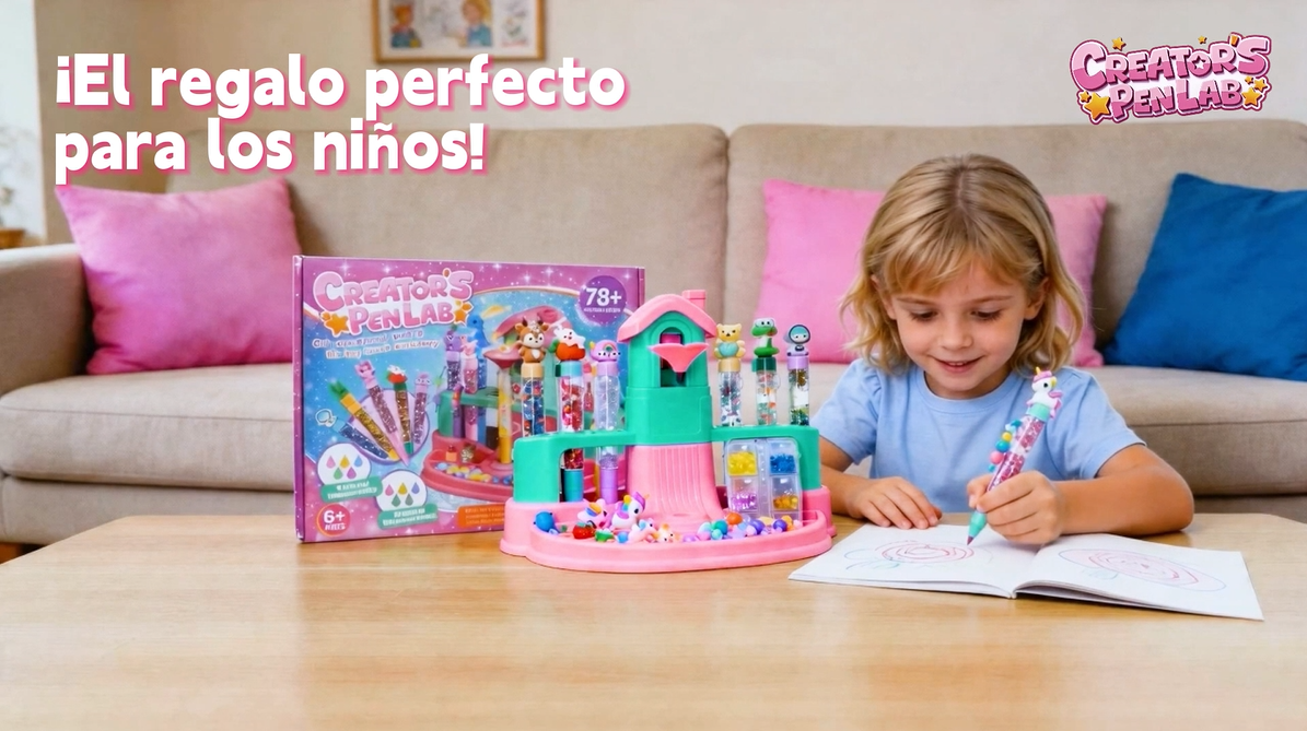 Kit De Manualidades Para Niñas Y Niños 6-12 Años | Fábrica De Bolígrafos Con Forma De Casa | 15 Bolígrafos + 75 Accesorios DIY | Regalo Creativo