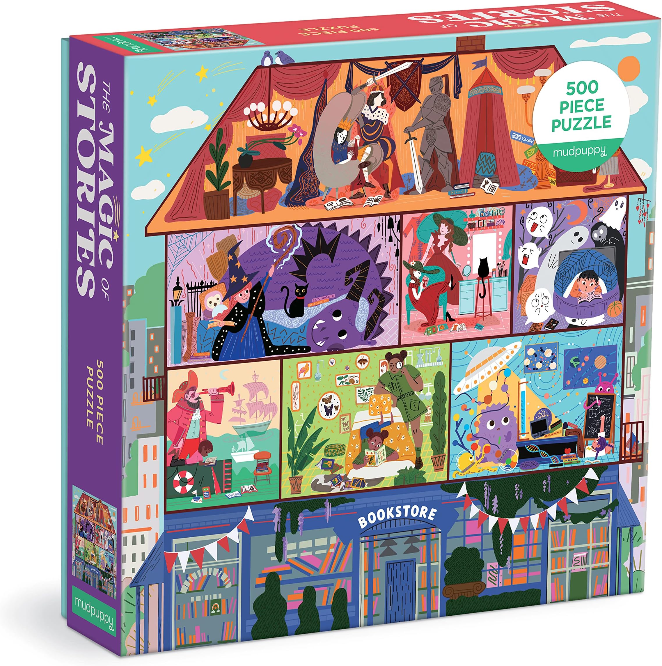 MudPuppy The Magic of Stories 500 Piece Family Puzzle