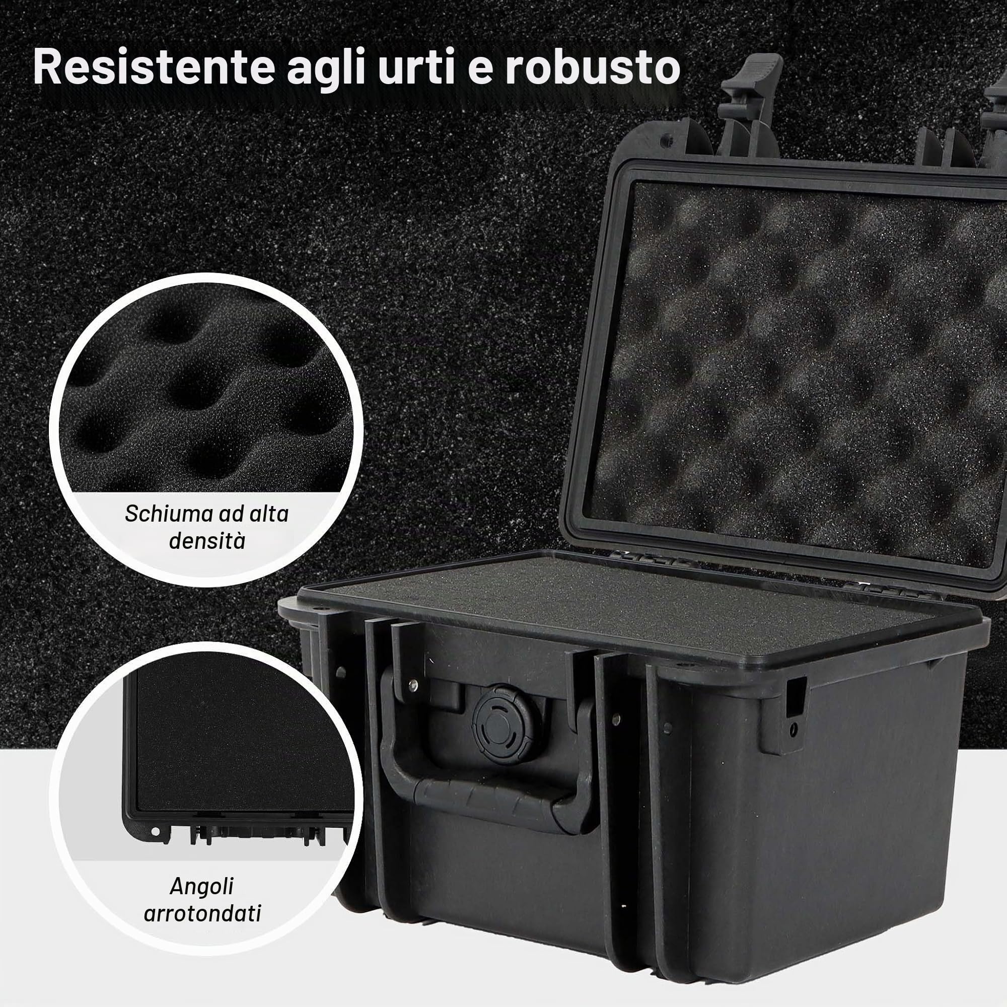 Wiltec Valigetta porta armi, Custodia per pistola con imbottitura interna