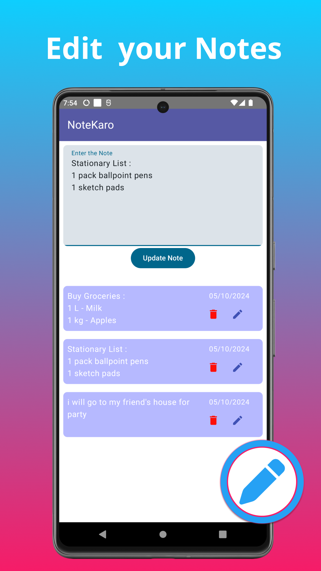 Note Karo: simple notes - App on Amazon Appstore