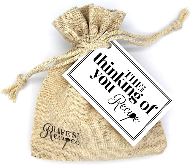The Little Thinking of You Recipe - Unique, Thoughtful, Sentimental, Keepsake Gift for a Friend, or Loved One to show They're in Your Thoughts & You're There to Support & Love Them.
