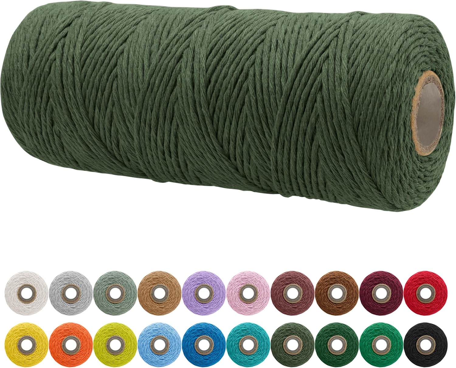 Amazon.com: JeogYong Single Strand Macrame Cord 2mm x 164 Yards (492 ...