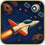 - Tap-to-jump controls - Randomized asteroid patterns to keep it interesting - Increasing difficulty over time - Clean, arcade-style visuals