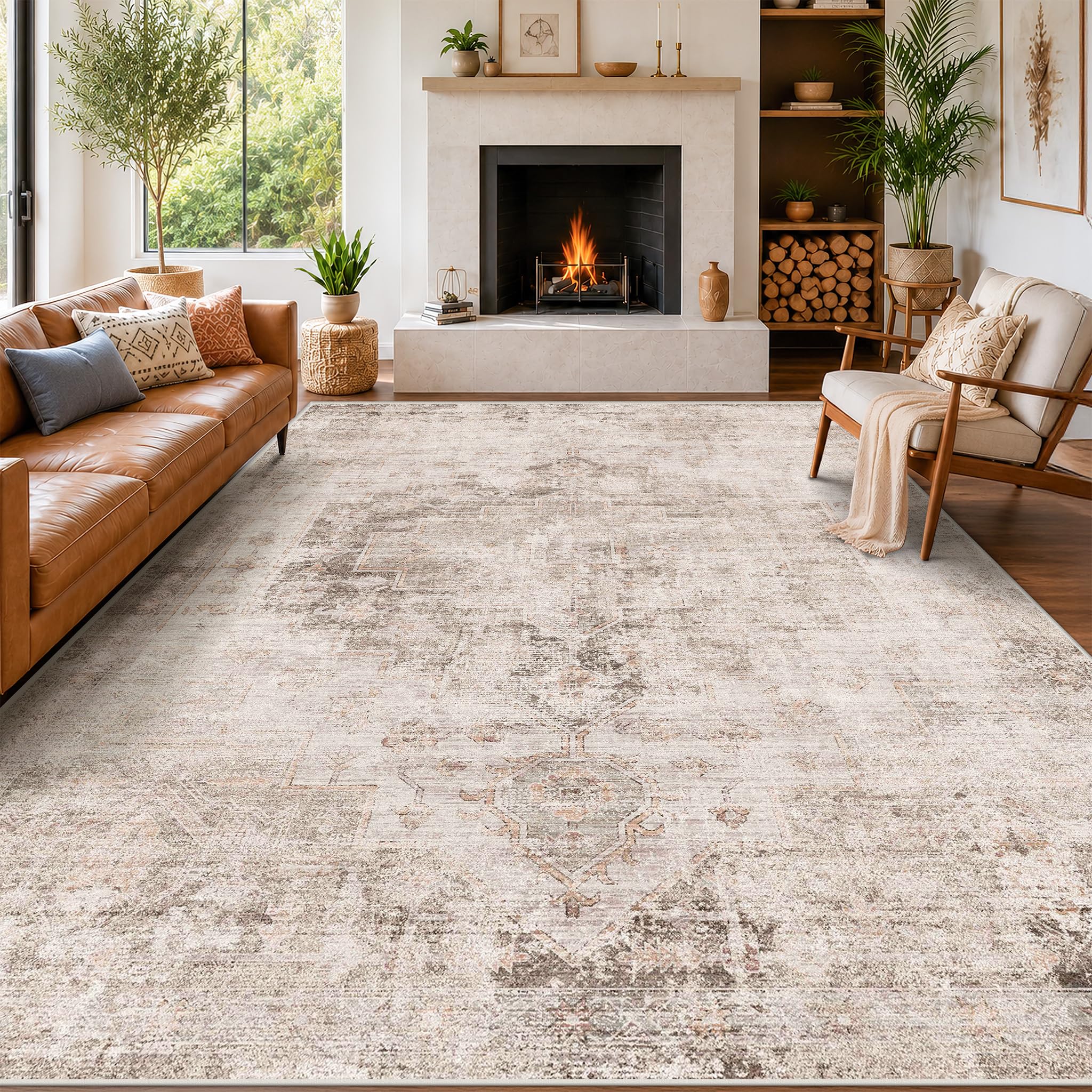 Amazon.com: Hazo Haus Farmhouse Area Rugs 9x12 for Living Room