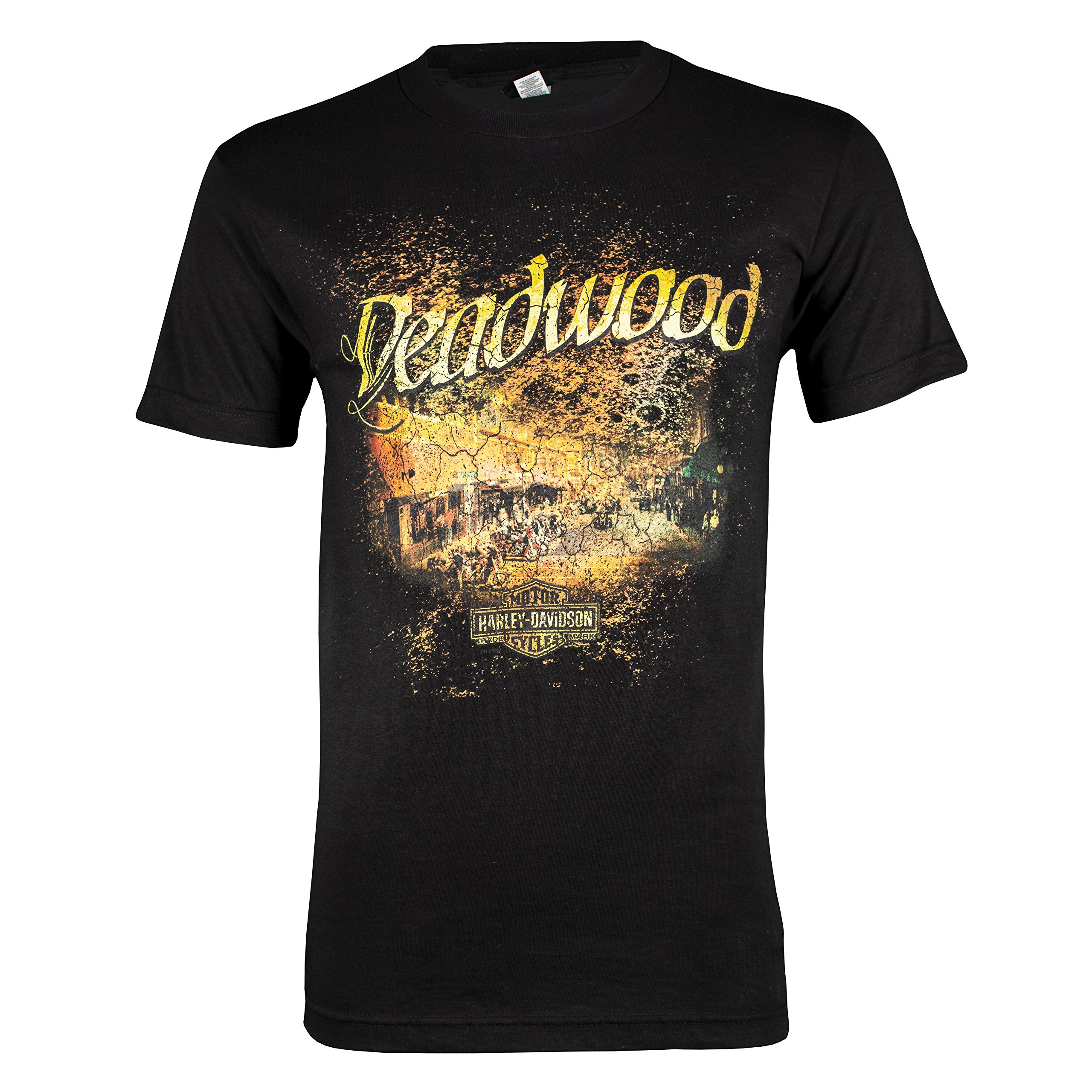 HARLEY-DAVIDSONDeadwood Men's Vintage Short Sleeve T-Shirt (Small) Royal Blue