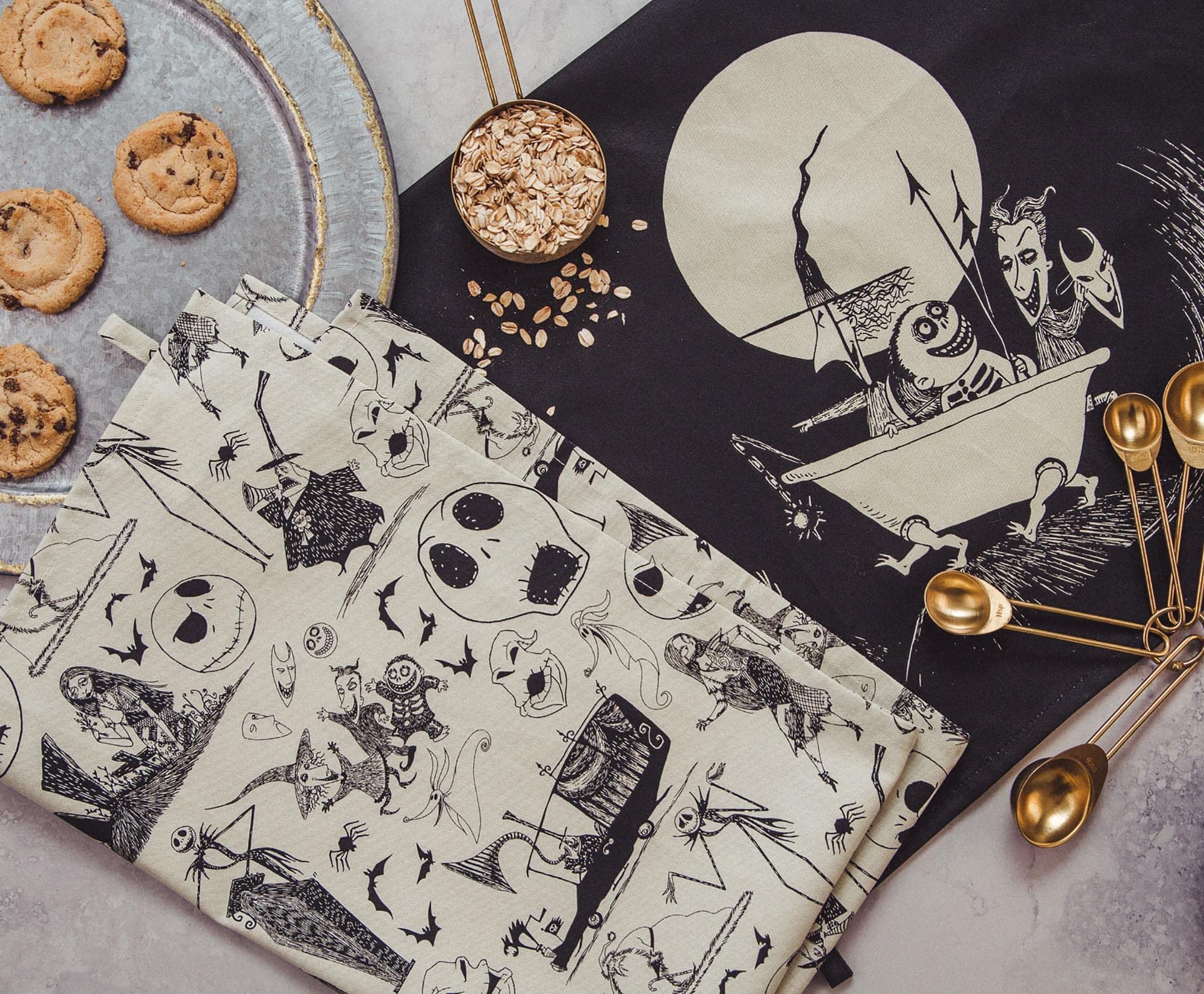 Nightmare Before Christmas Disney The Kitchen Tea Towel Set, Black - Image 2
