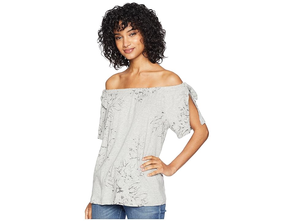

Sanctuary Riviera Tie Top (Hibiscus/Heather Grey) Women's Clothing, Beige